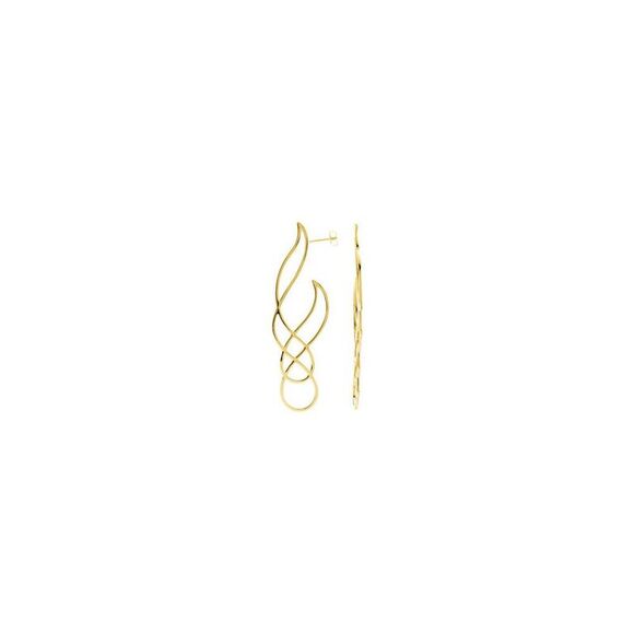 14K Yellow Freeform Earrings